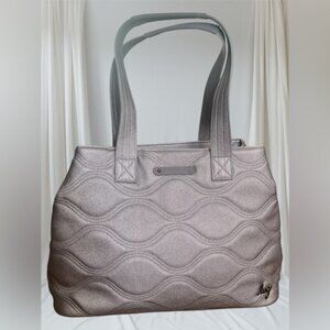 Lug big quilted  tempo tote bag gray color